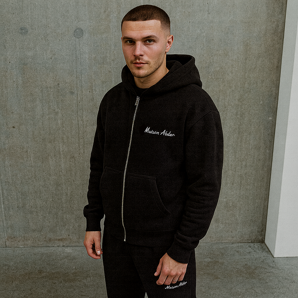 Maison Atelier Signature Black Hoodie